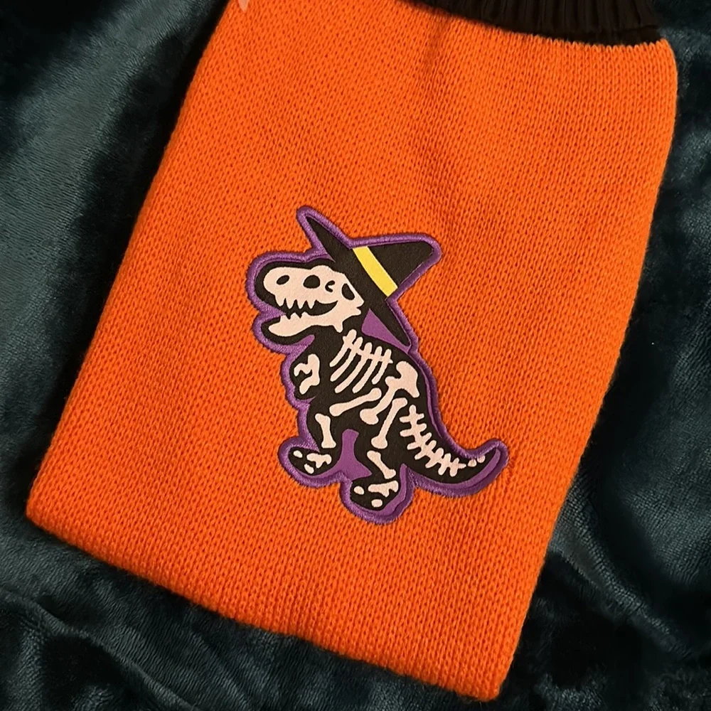 Halloween Dinosaur Dog Sweater